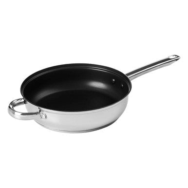 Orsina Stainless Steel Non-Stick Frypan with Glass Lid - 24cm