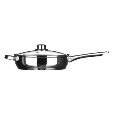 Orsina Stainless Steel Non-Stick Frypan with Glass Lid - 24cm