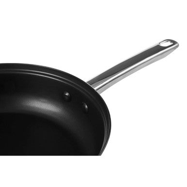 Orsina Stainless Steel Non-Stick Frypan with Glass Lid - 24cm