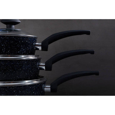 Orsina Stoneflam Saucepan with Glass Lid - 18cm