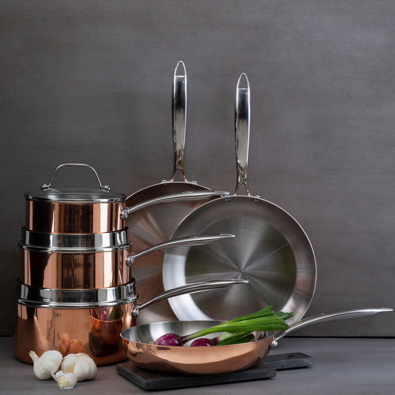 Orsina Minerva Copper Finish Saucepan with Lid - 20cm