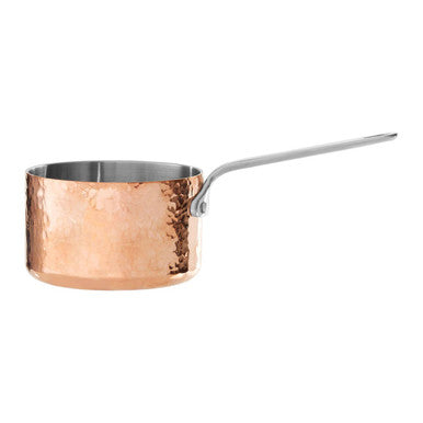 Orsina Minerva Hammered Copper Finish Milk Pan - 10cm