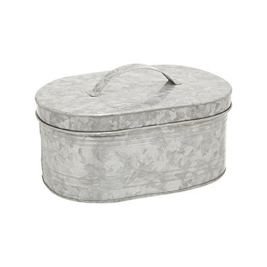 Orsina Drummond Galvanised Steel Bread Bin