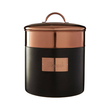 Orsina Prescott Charcoal & Copper Bread Bin