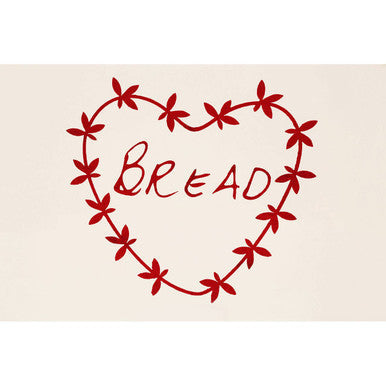 Orsina Anglaise Cream & Red Metal Bread Bin