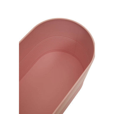 Orsina Alton Pink Metal Bread Bin with Bamboo Lid