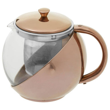 Orsina Fuso Stainless Steel Teapot with Copper-Finished Infuser