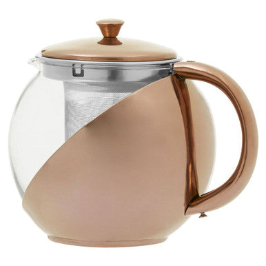 Orsina Fuso Stainless Steel Teapot with Copper-Finished Infuser