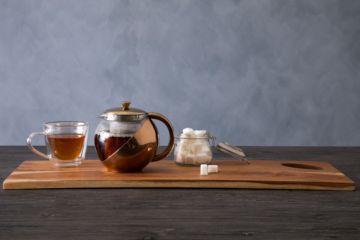 Orsina Fuso Stainless Steel Teapot with Copper-Finished Infuser
