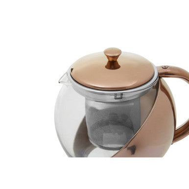 Orsina Fuso Stainless Steel Teapot with Copper-Finished Infuser