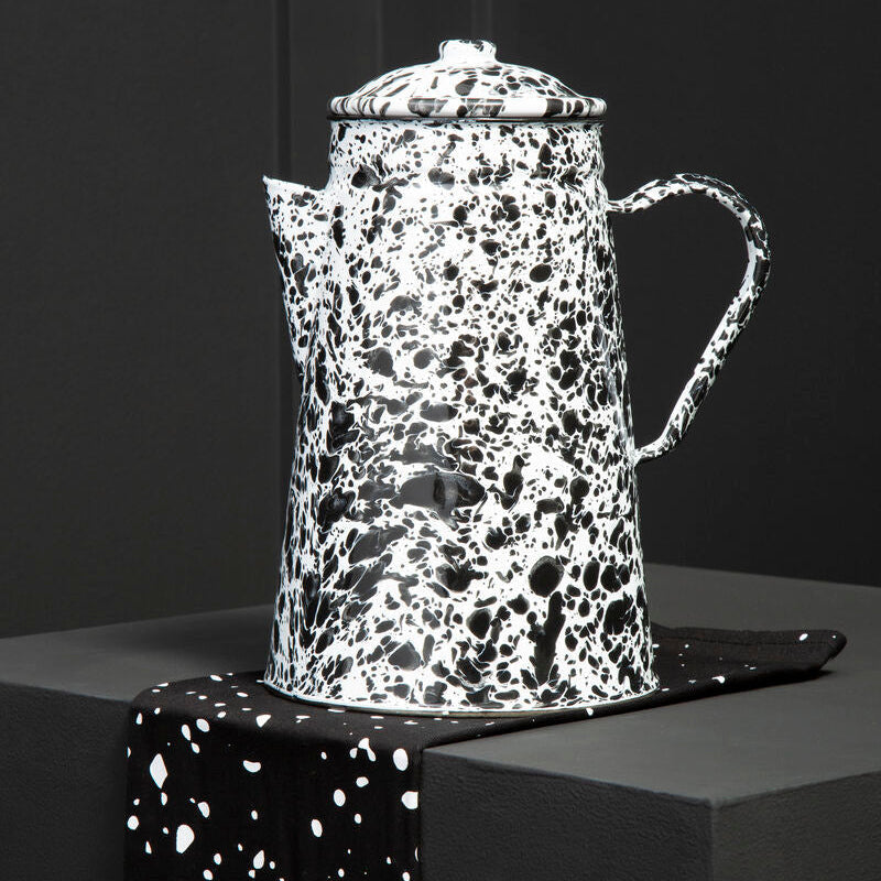 Orsina Hygge Black and White Patterned Teapot