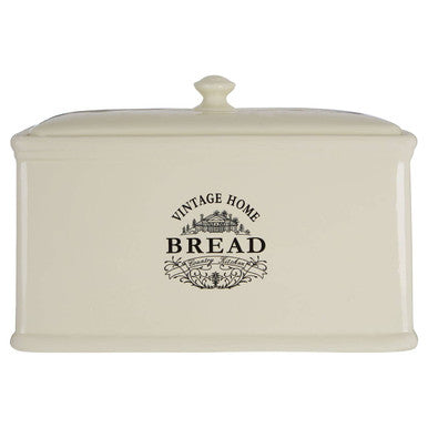 Orsina Vintage Home Cream Ceramic Bread Bin