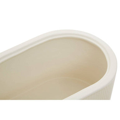 Orsina Geome Cream Stoneware Bread Bin