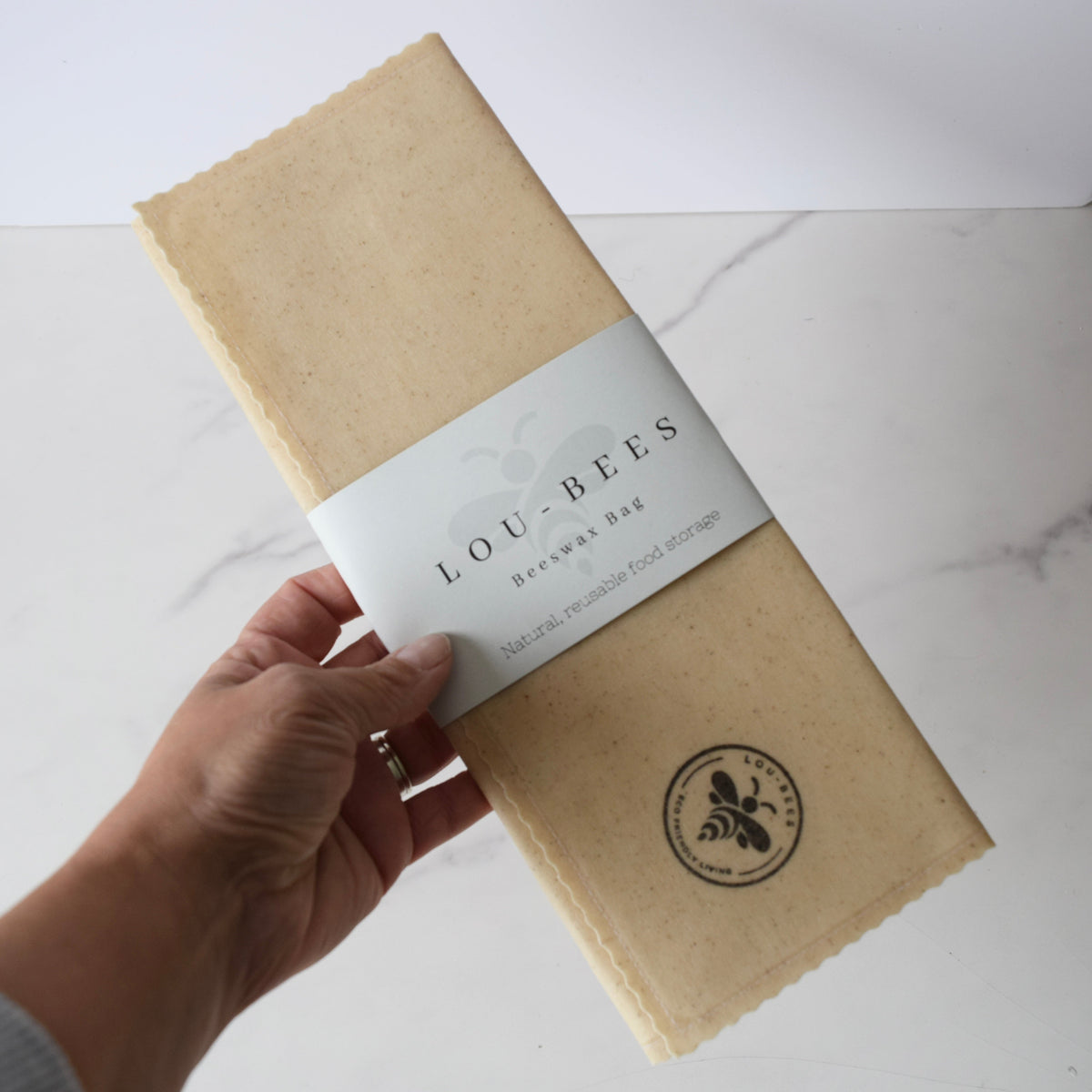 Lou-bees Closer to Nature Reusable Beeswax Bag