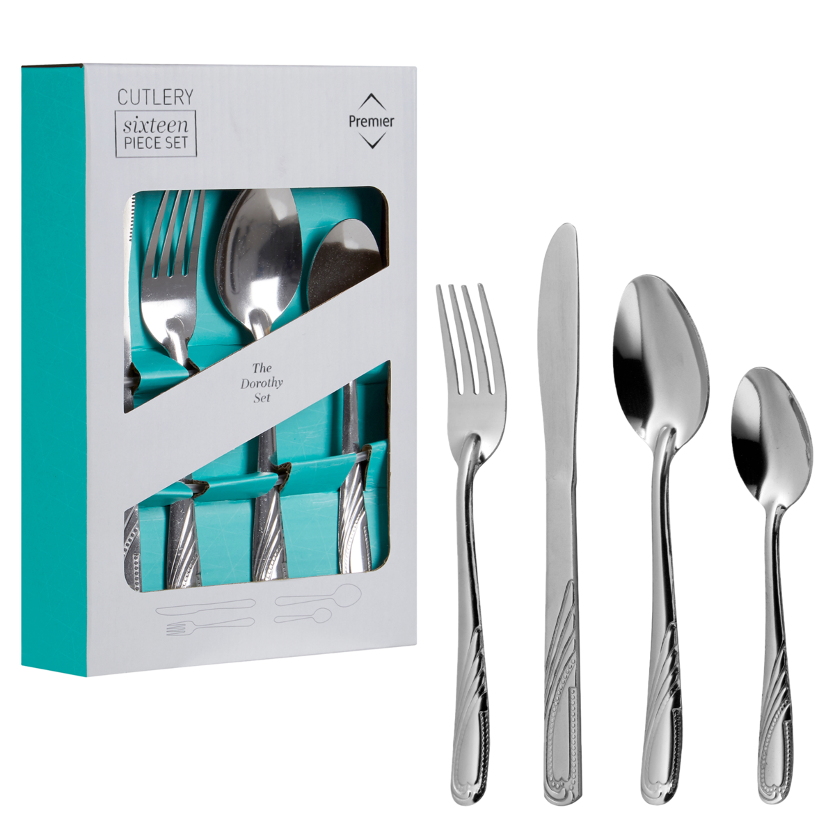 Orsina Dorothy 16 Piece Stainless Steel Cutlery Set