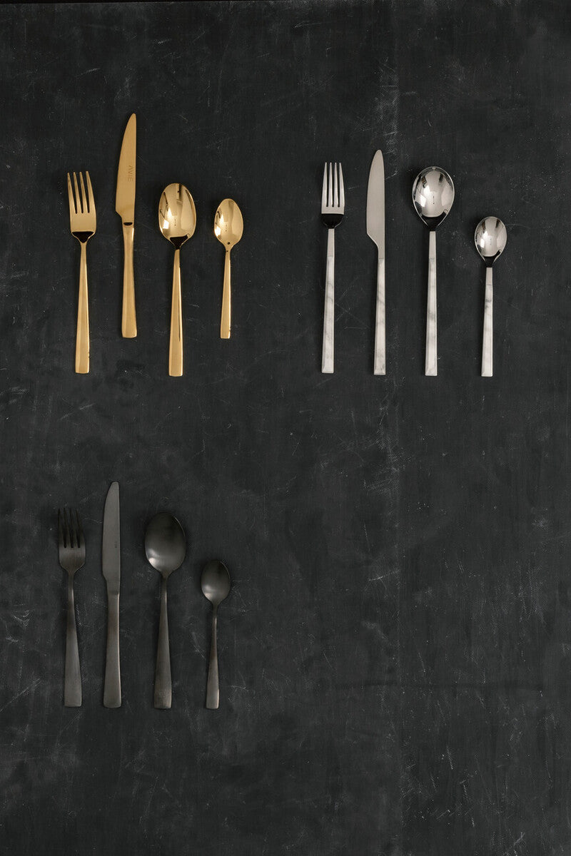 Orsina Avie Glow 16-Piece Gold Cutlery Set