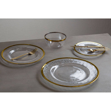 Orsina Modern Retro 16-Piece Gold Finish Cutlery Set