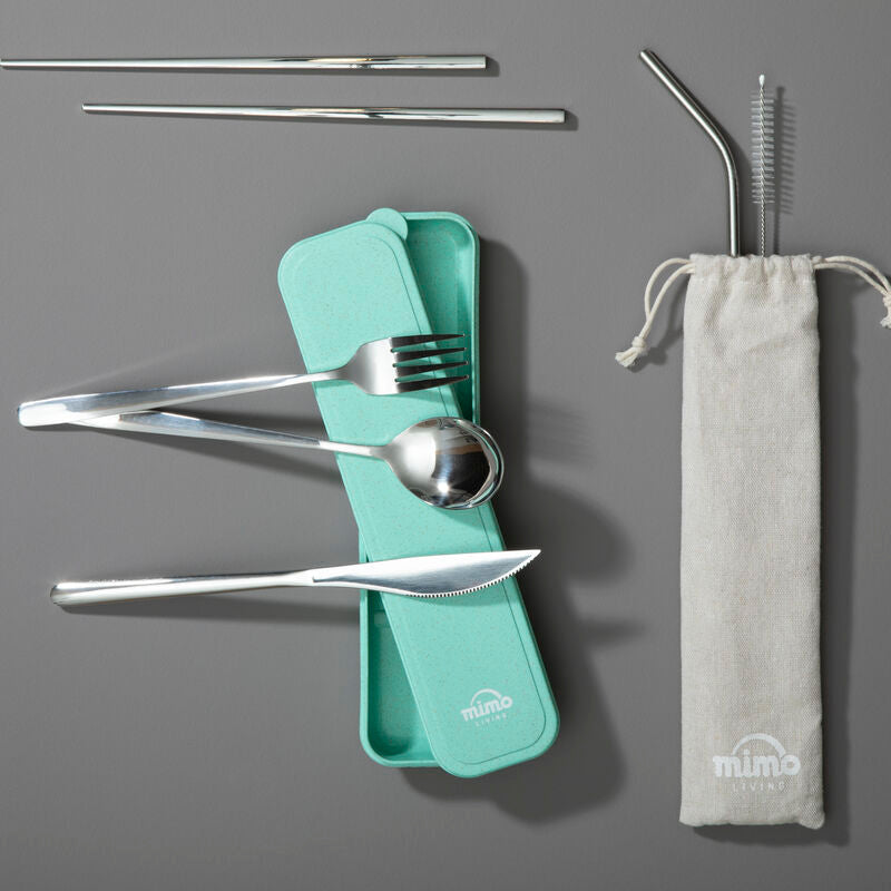 Orsina Mimo 6-Piece Silver Travel Cutlery Set