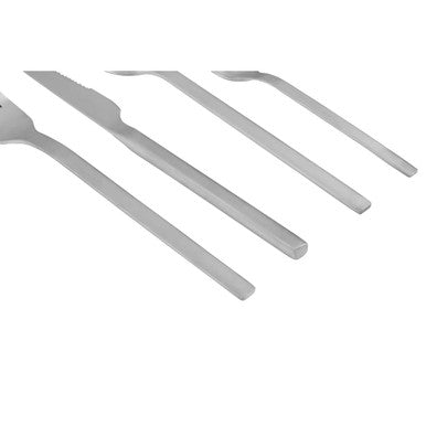 Orsina Avie 16-Piece Silver Matte Finish Cutlery Set