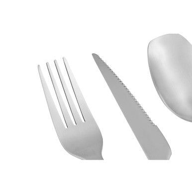 Orsina Avie 16-Piece Silver Matte Finish Cutlery Set