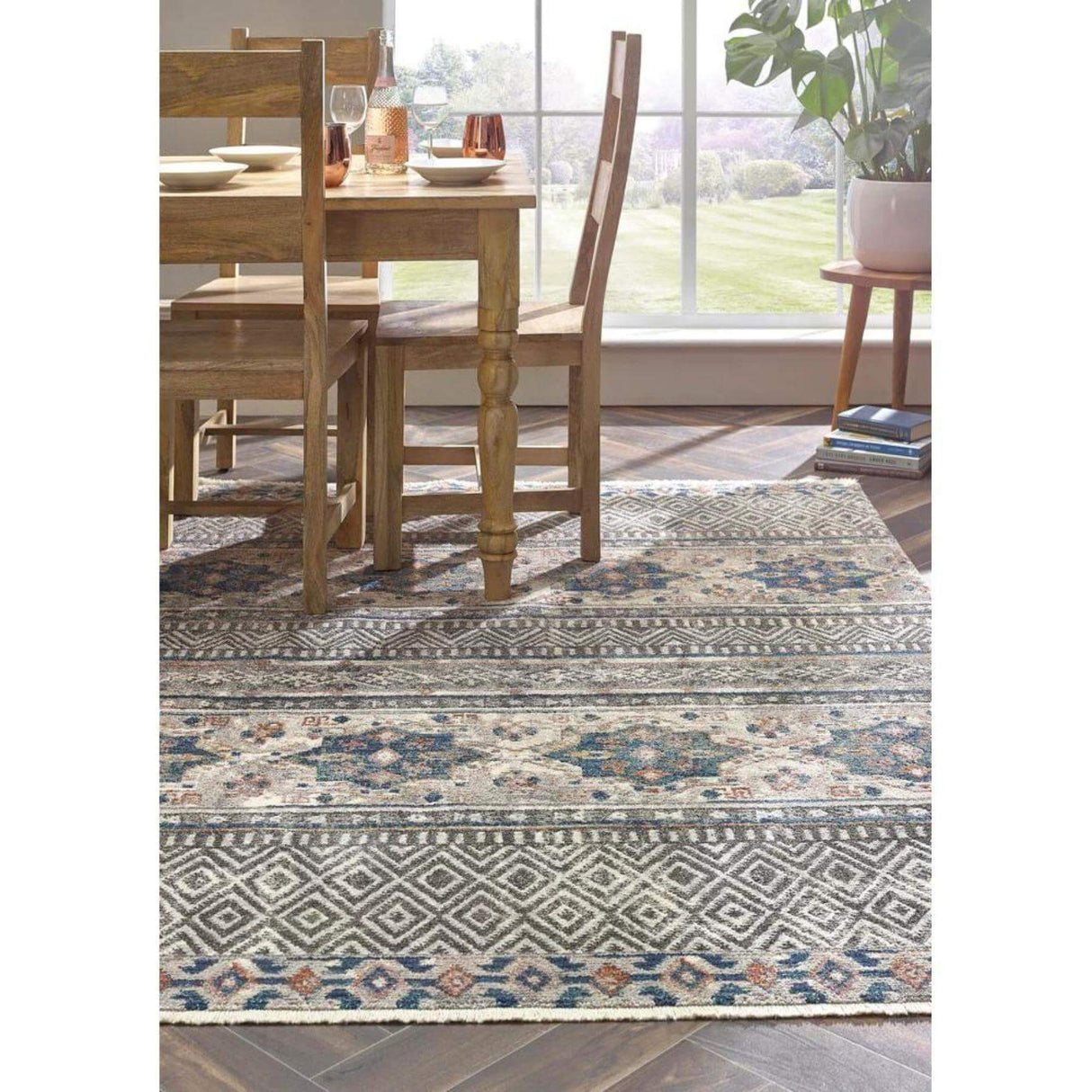 Mandala Multicolour Vintage Design Rug | The Rugs