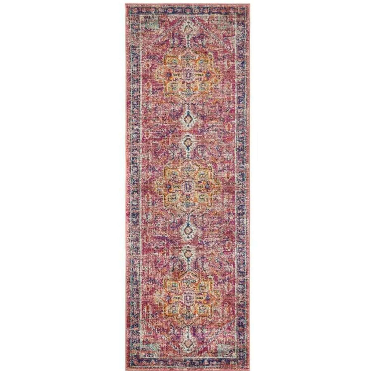 Granada Multicolour Vintage Rug Ruby by The Rugs