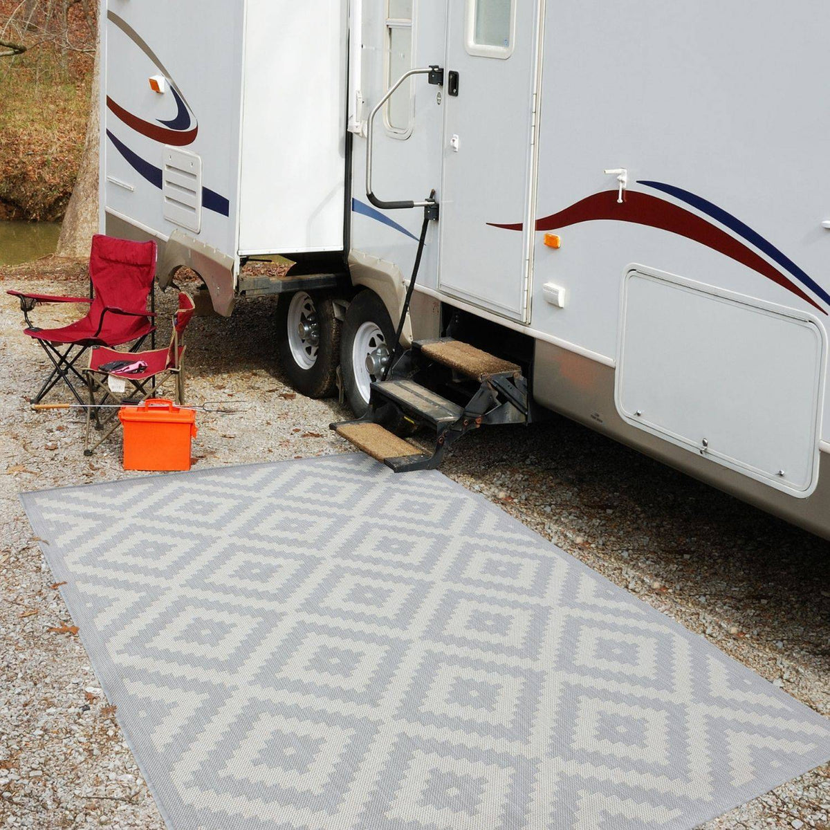 Ecology Outdoor Rug Grey 100G | The Rugs