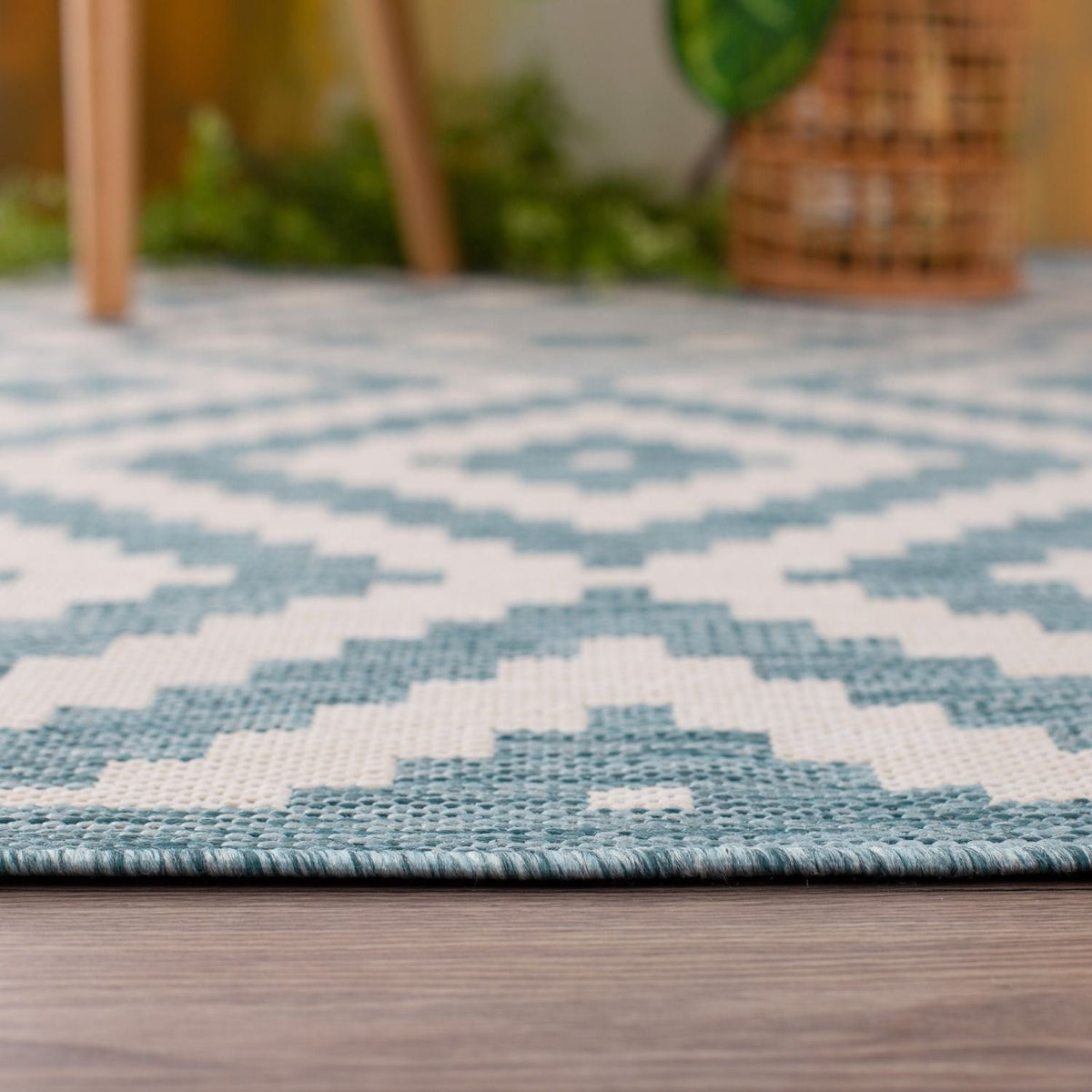 The Rugs Ecology Outdoor Rug Aqua | 100AQ