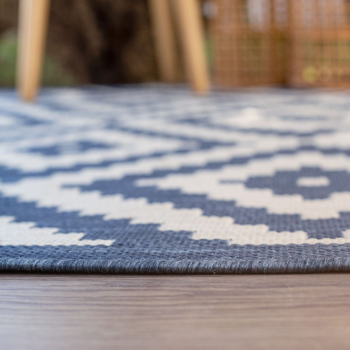 Ecology Outdoor Rug Blue 100BLU | The Rugs