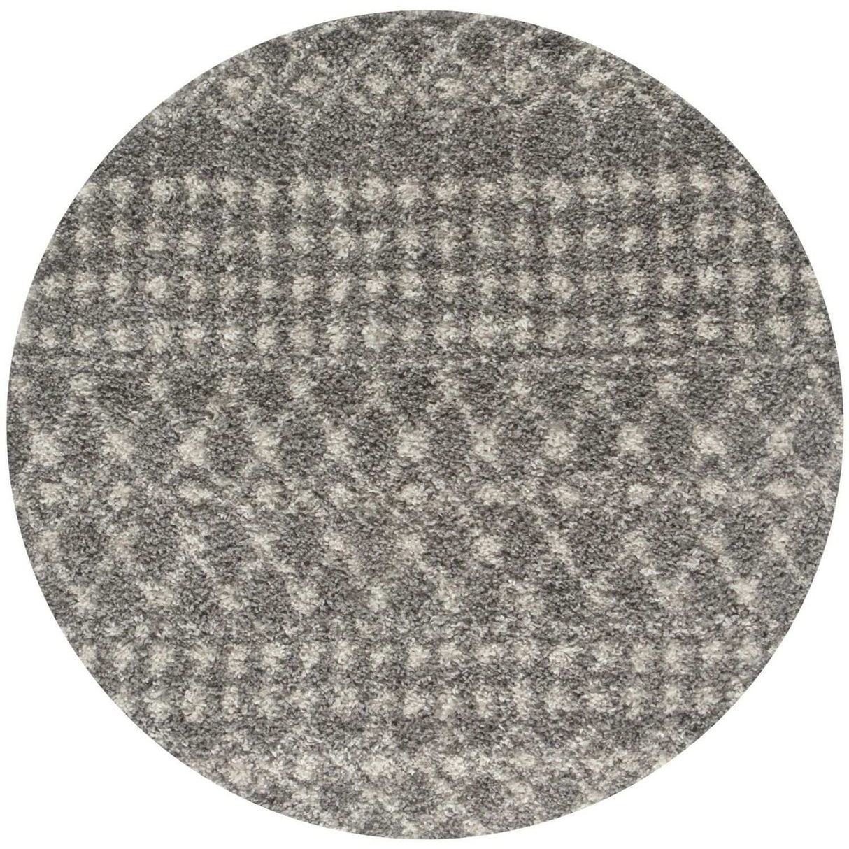 The Rugs Moroccan Grey Shaggy Rug 1010