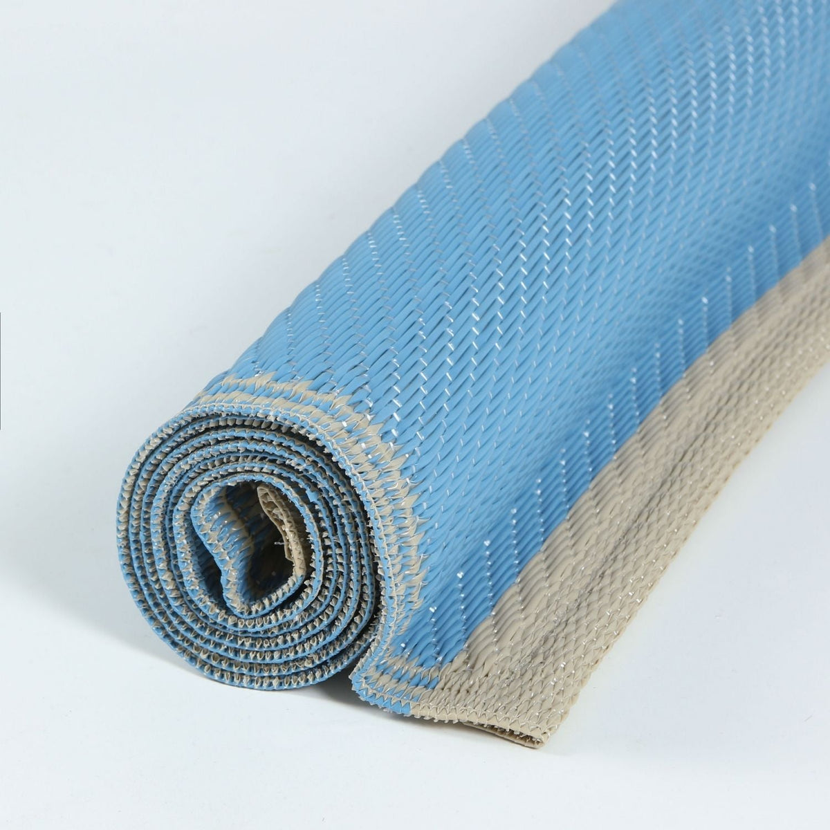 Urban Outdoor Waterproof Patio & Garden Rug Blue‑Beige 1010