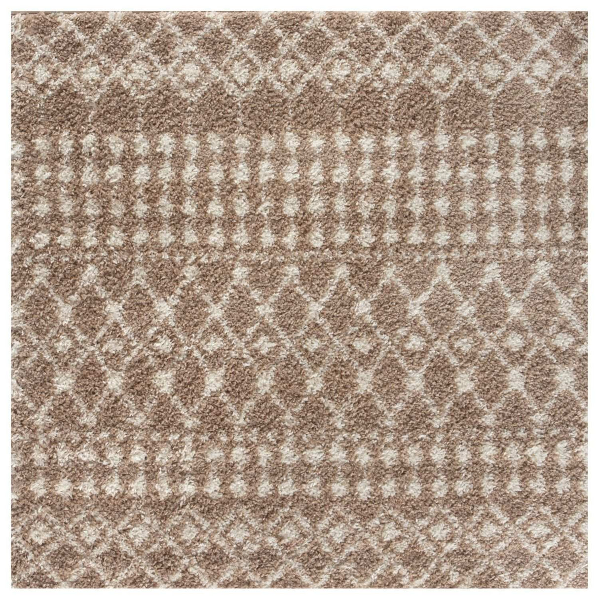 Moroccan Beige Shaggy Rug 1020 by The Rugs