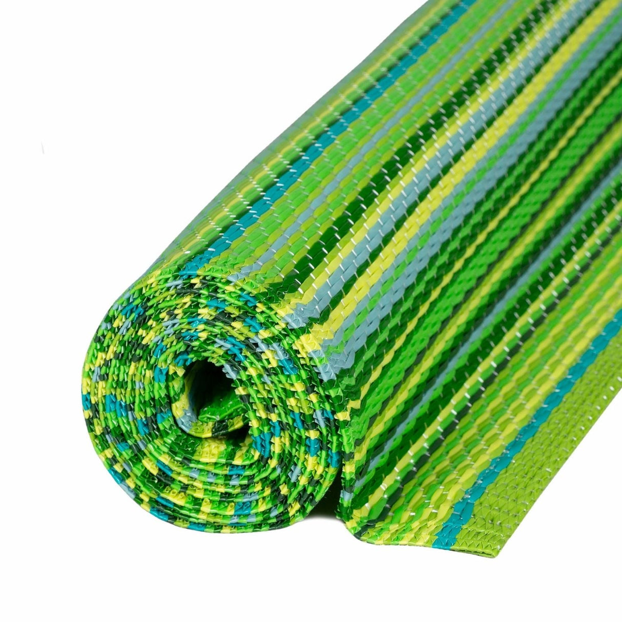 Rainbow Outdoor Waterproof Patio & Garden Rug - Green