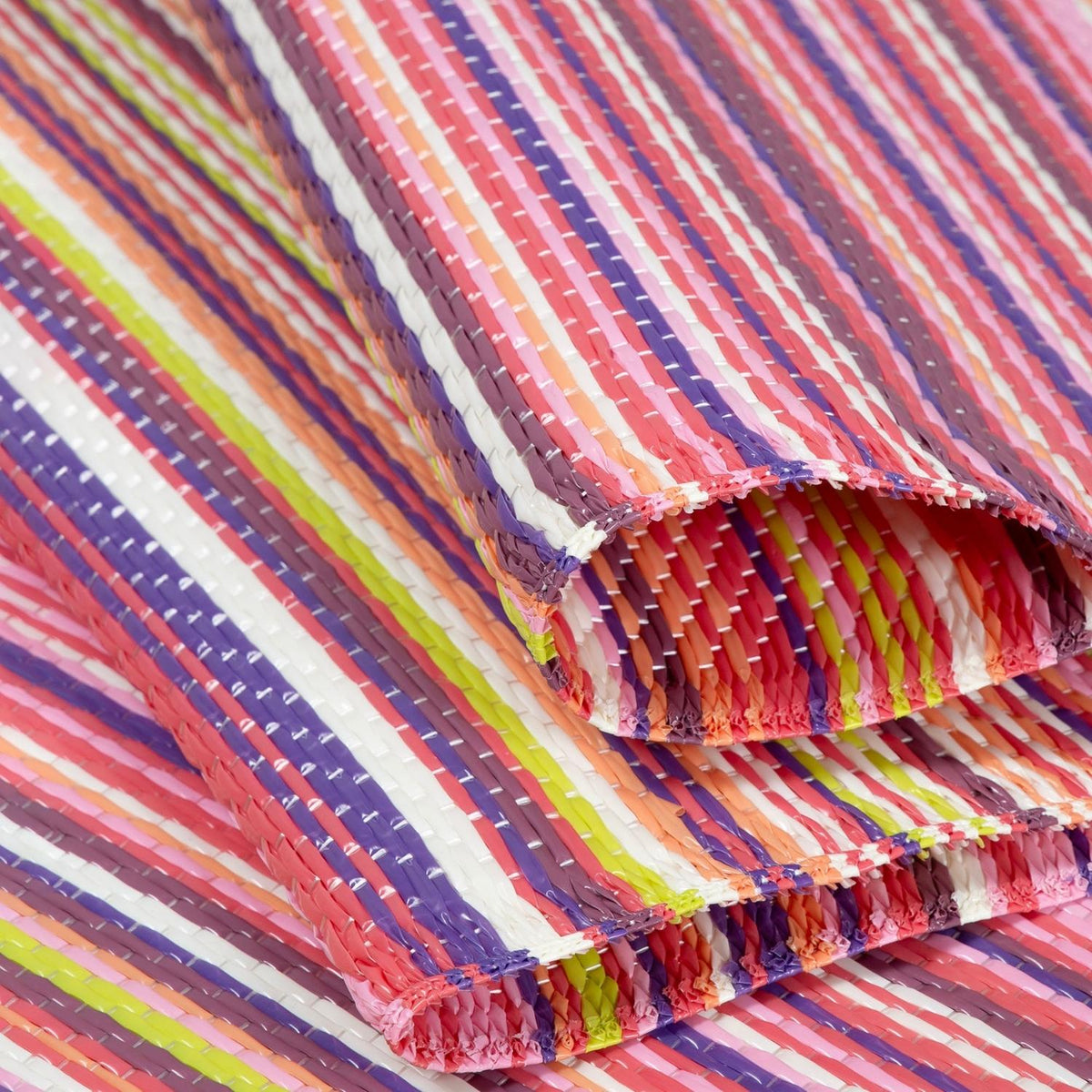 Rainbow Outdoor Rug Pink 1020 | Waterproof Patio & Garden Rug