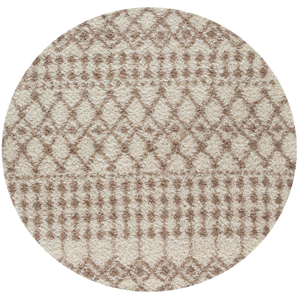 Moroccan Ivory Beige Shaggy Rug | 100% polypropylene