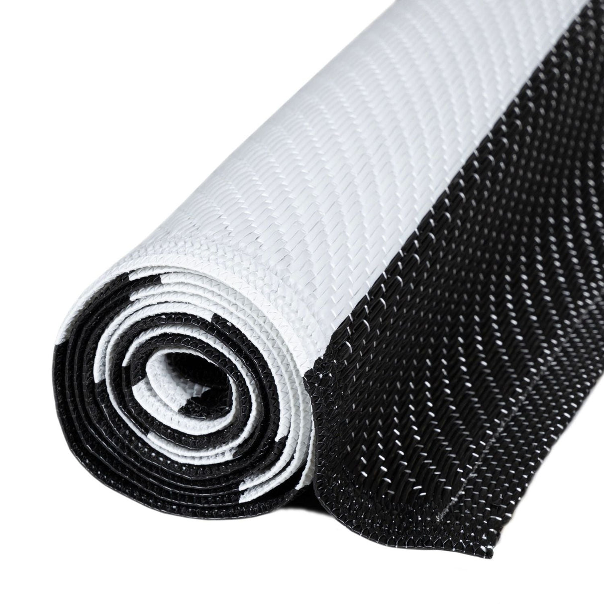 Rainbow Outdoor Rug Black & White 1030 | The Rugs