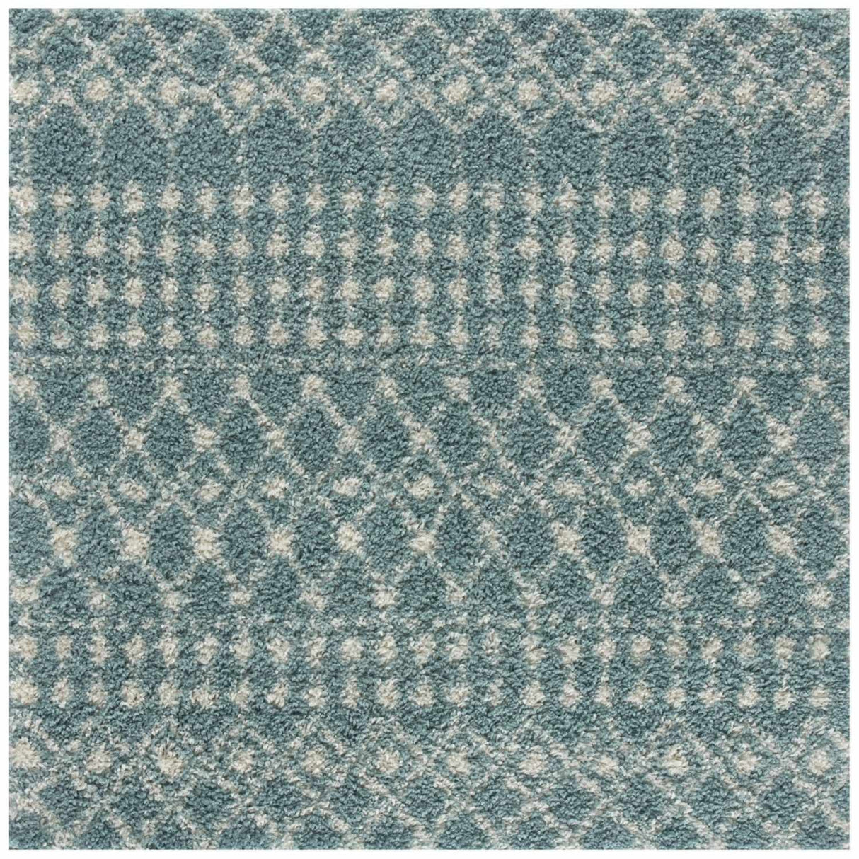 Moroccan Duck Egg Blue Shaggy Rug 1050 | The Rugs