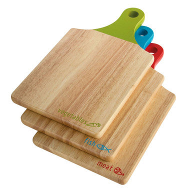 Orsina Dahra Wooden Paddle Chopping Boards - Set of 3