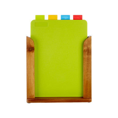 Orsina Dahra Colourful Chopping Boards with Stand - Set of 4