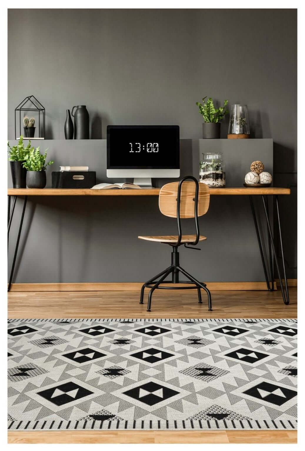 The Rugs County Geo Chequer Indoor/Outdoor Rug | 11182A