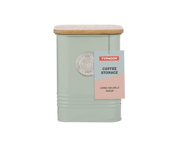 Typhoon Living Squircle Mint Coffee Canister, 1.3 Litre