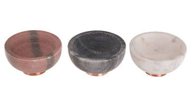 Orsina Monzaro Set of 3 Marble Dipping Bowls