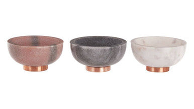 Orsina Monzaro Set of 3 Marble Dipping Bowls