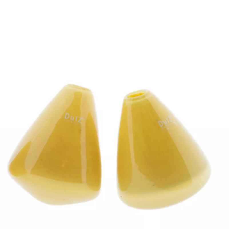 Lowlands Design Tumbling Vase H12 D10cm - Ochre