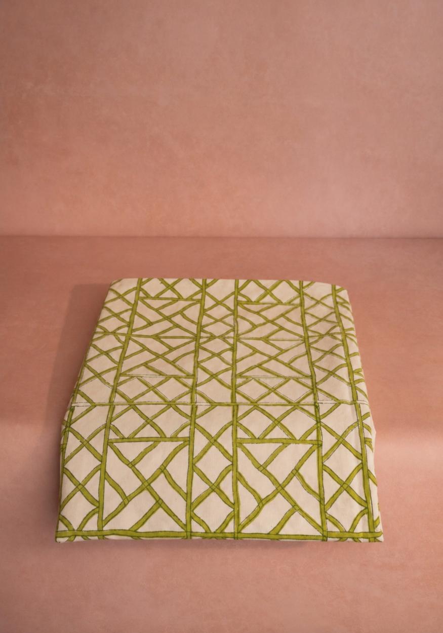 Casa by Josephine Jenno Lily's Green Bamboo Grove Tablecloth