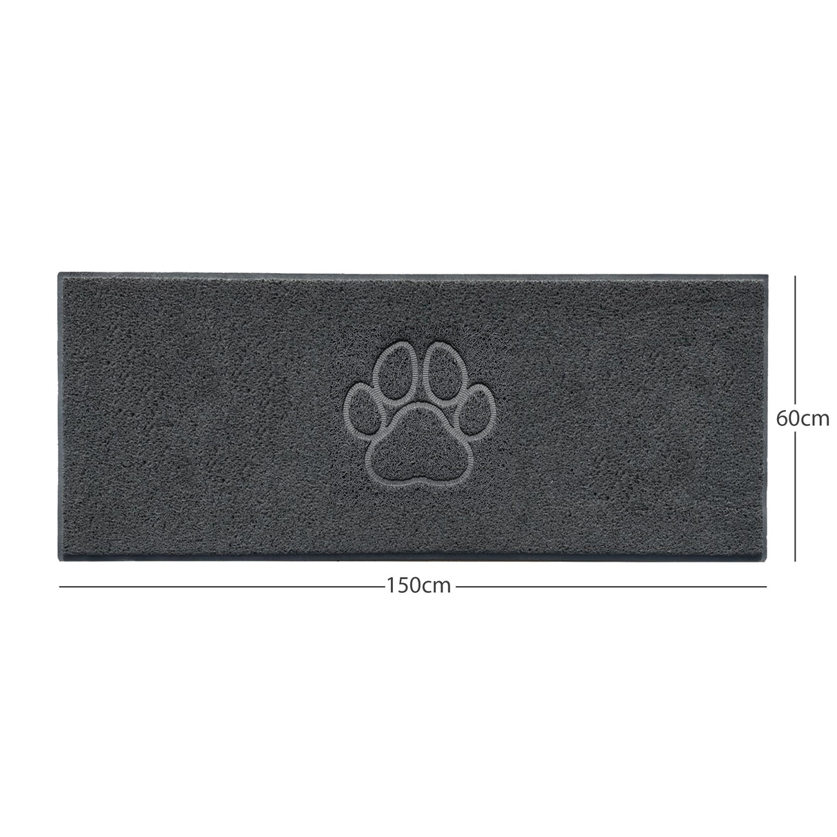 Nicoman "Paw Print" Embossed Loofah Textured Spaghetti Door Mat
