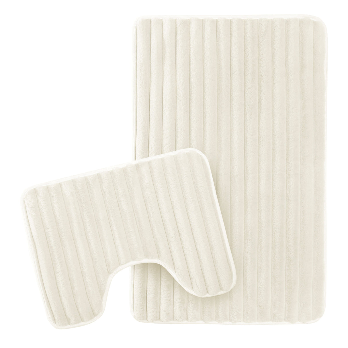2 Piece Ribbed Bath Mat Set by OLIVIA ROCCO