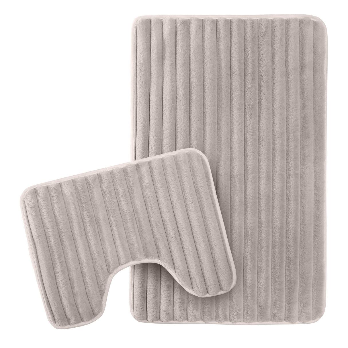 2 Piece Ribbed Bath Mat Set by OLIVIA ROCCO