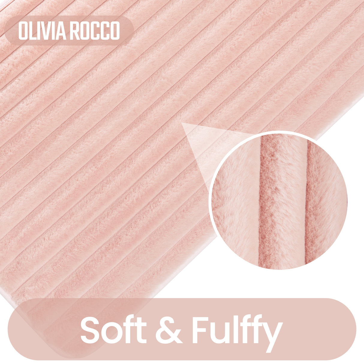 2 Piece Ribbed Bath Mat Set by OLIVIA ROCCO