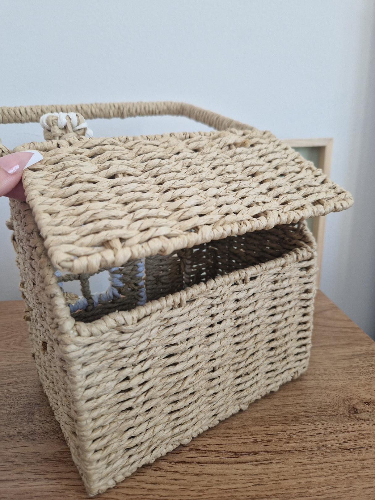 Blush & Bale Wicker House Basket - 20 x 36cm